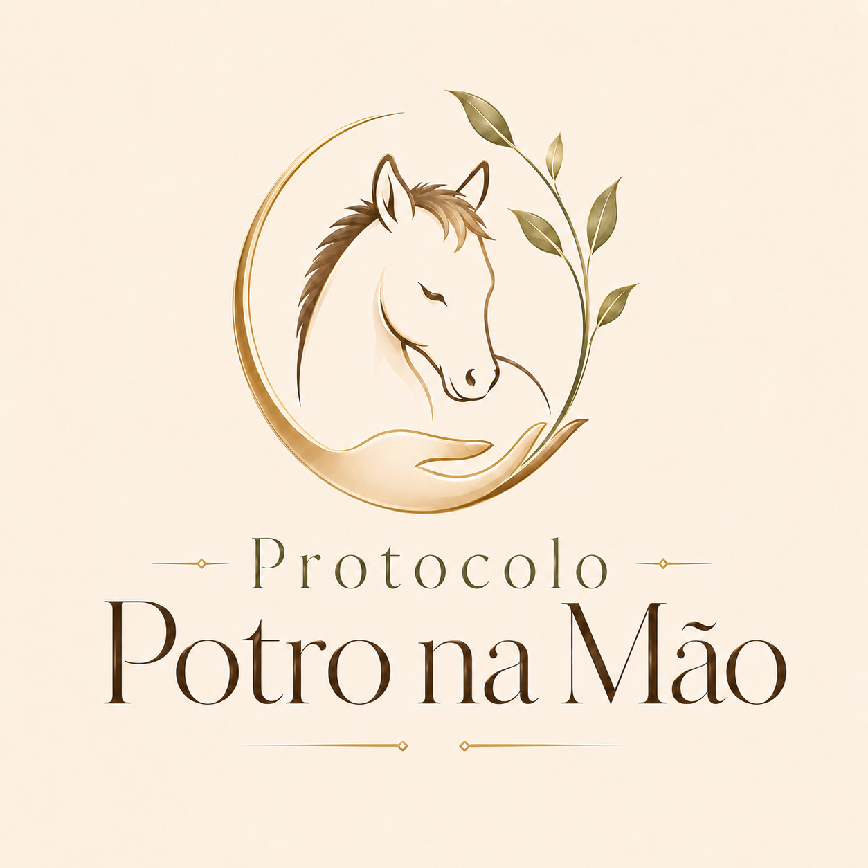 Arte oficial do Protocolo Potro na Mão